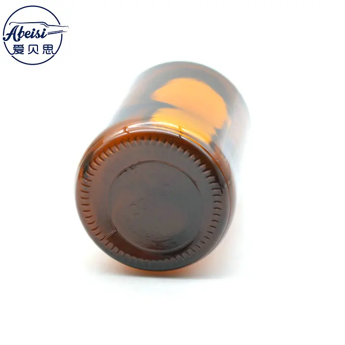 Amber Glass Apothecary Foaming Soap Dispenser Bottle with Matt Black Metal Pump