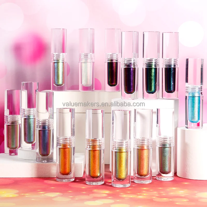 Custom logo Duochrome Multichrome Liquid Eyeshadow 49 Colors Shiny Hot Sale Eyes and Lip Make up Chameleon
