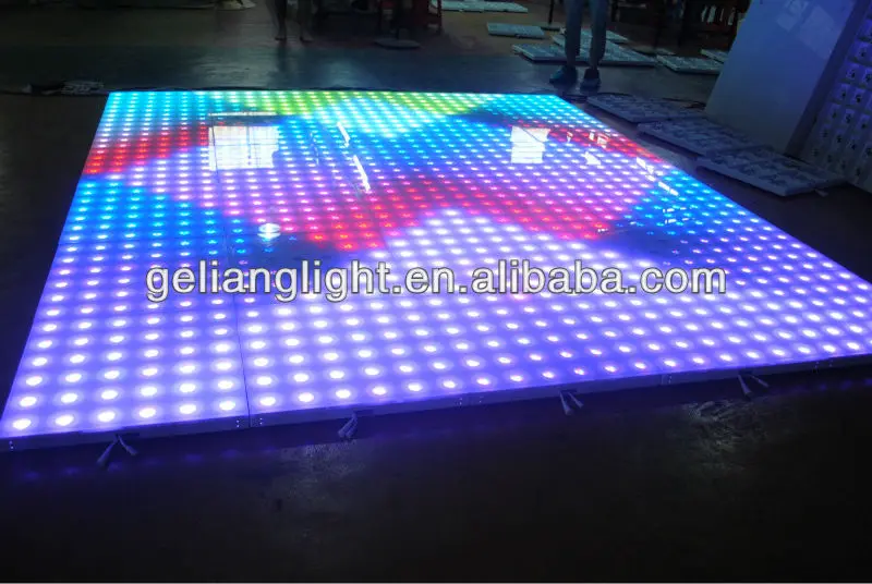 rigeba lighting party disco stage led round digital dance floor panels for party