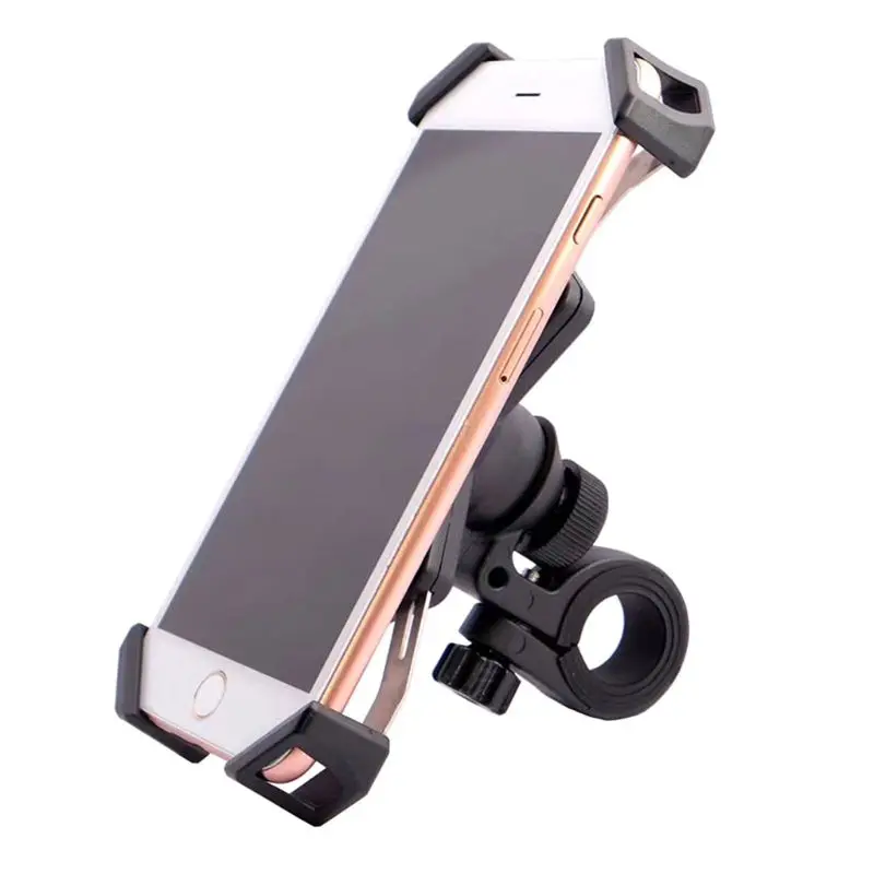 
360 Degree Rotating Motorcycle Universal Stainless Steel Smartphone Mount Support Bracket Bike Mobile Phone Holders 