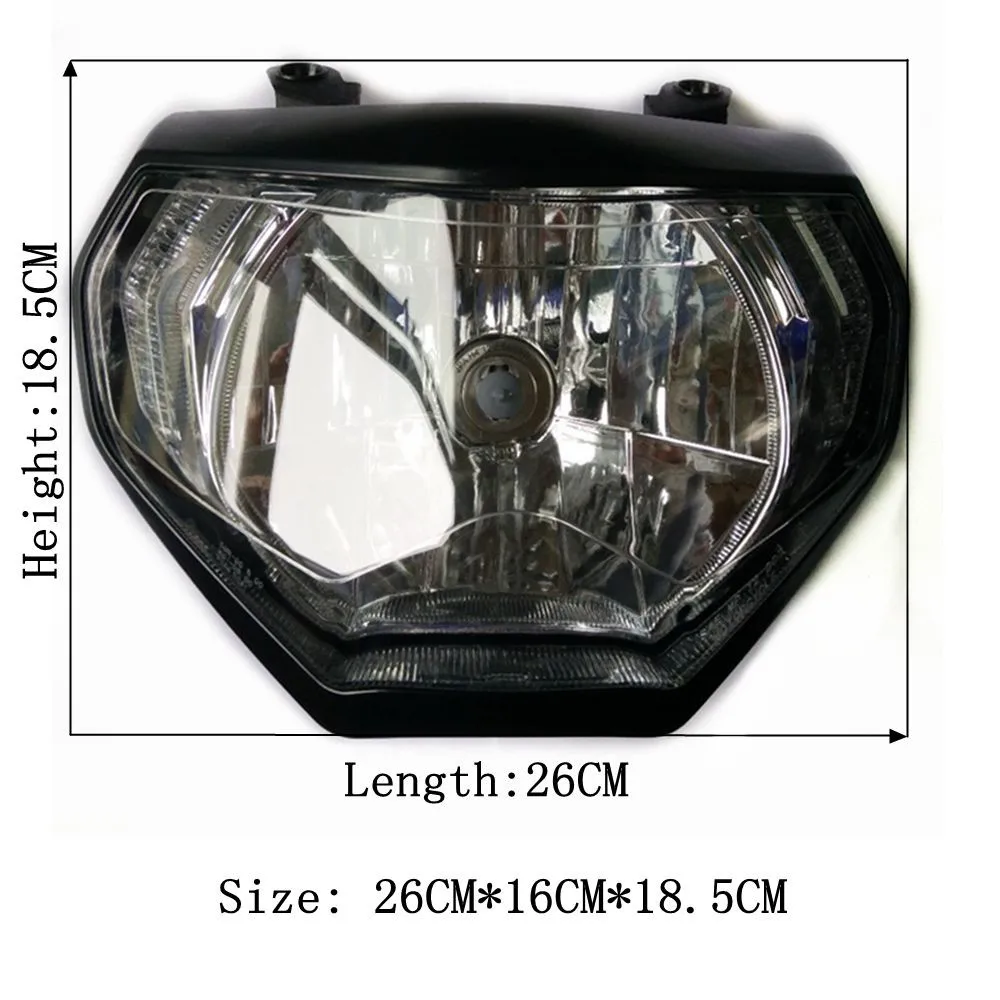  Изменение мотоцикл части mt09 led MT-09 фары фара головного света с лампой для yamaha MT09 FZ09 2014 2015