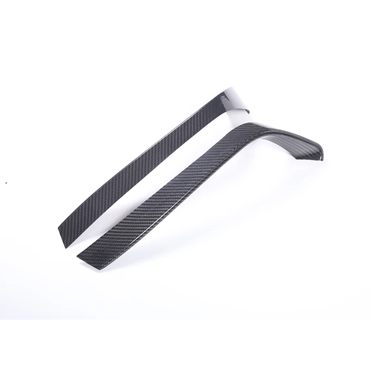 Front Bumper Fog Light Lower Lamp Probe Frame Panel Decoration Cover for Toyota GR Supra A90 MK5 Real Carbon Fiber Accessories