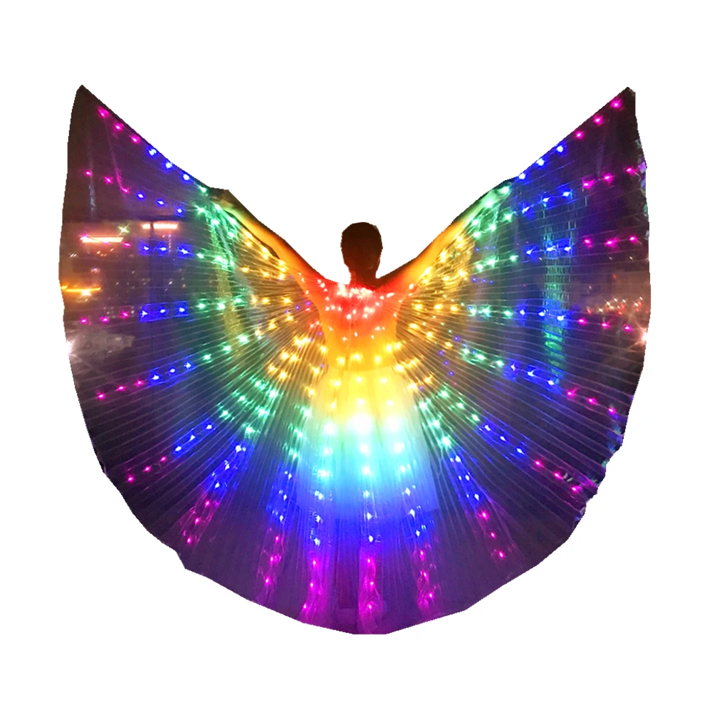 SHINYOU LED Isis Wings Glow Light Up Dance Rave Costume led show Performance Clothing Carnival Halloween