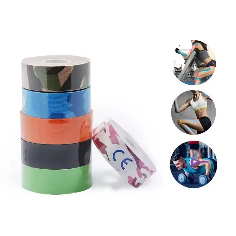 Factory Price Cotton Kinesiology Tape for Knee and Ankle Hypoallergenic Athletic Tape for Injury Support and Swelling Reduction