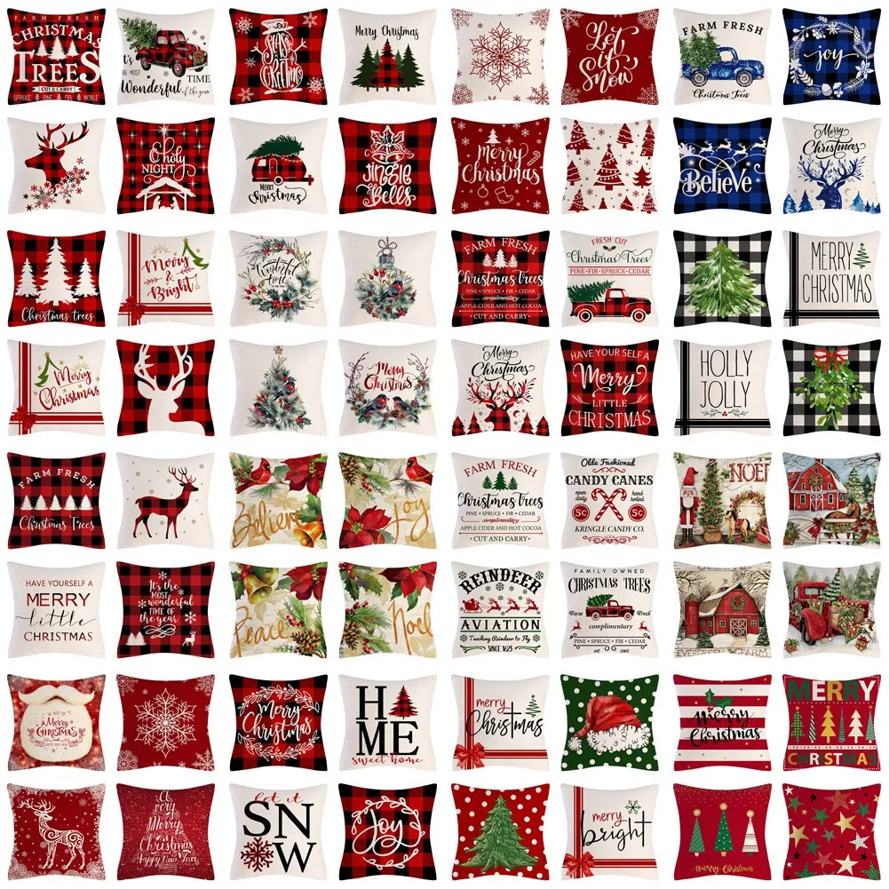Подарок на Рождество наволочка для подушки снеговика Санта-Клауса наволочки дивана окна сиденья декоративные