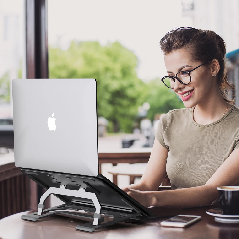 Aluminum Alloy Laptop Holder,Factory Wholesale Foldable Laptop Stand Portable