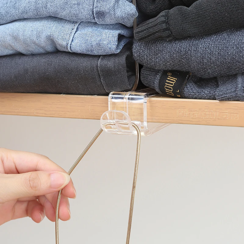 Bedroom Closet Dividers Transparent Closet Shelf Divider Plastic Wardrobe Shelf Divider