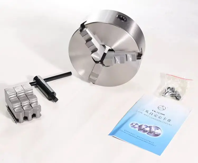Lathe high precision oil pressure hydraulic chuck three-jaw hollow 6 inch 8 inch 10 inch 12 inch
