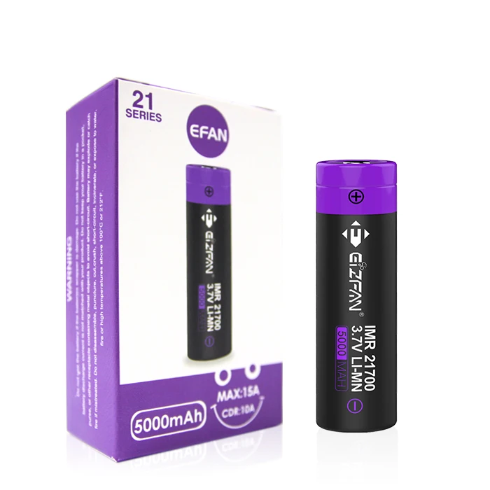 Best selling Newest EFAN high quality 21700 rechargeable lithium li ion battery 3.7V 10ah 5000mAh cell