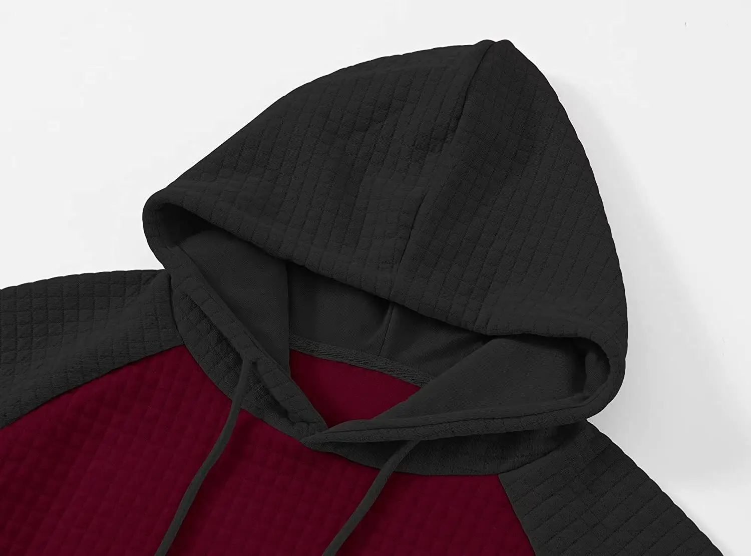 Wholesale 2023 Long Sleeve Plaid Jacquard Pullover Drawstring Kanga Pockets Casual Thermal Hooded Streetwear