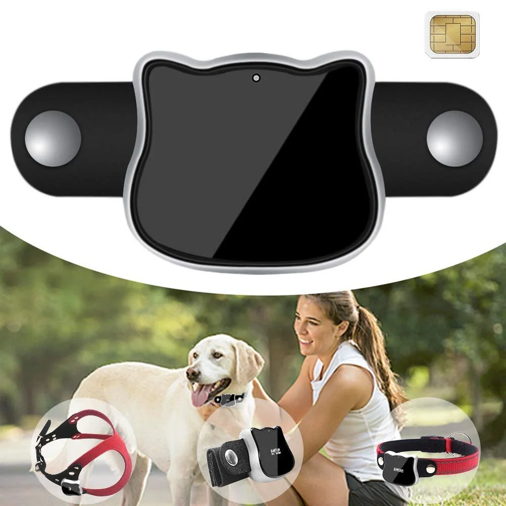 Portable Waterproof Navigation Real Time Tracking Geo Fence Alarm Sim Chip Tractive Gps Tracking Finder Collars Gps Tracker Pets