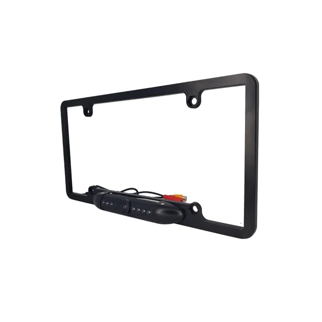 Wide angel Car License Plate Rear View Rearview Camera Frame 8 LED IR night vision USA licence Plate backup camera