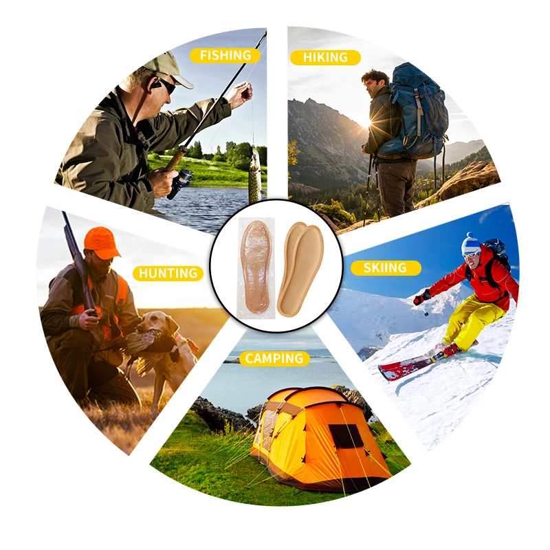 odorless toe warmer keep foot warm heat pack air activated hothand insole foot warmers