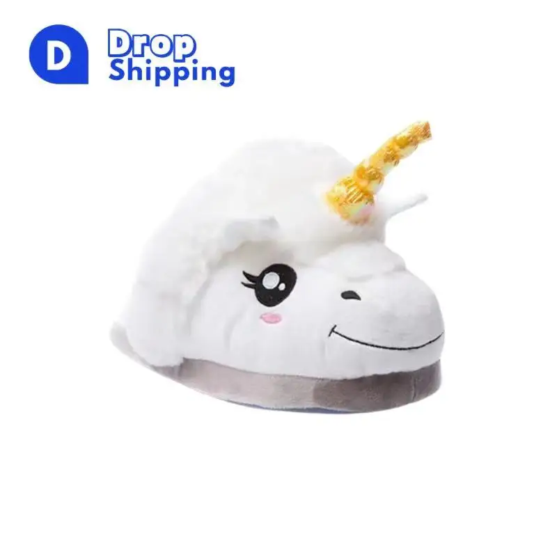 Dropshipping Winter new home women slides,warm fluffy  sexy slipper,Unicorn sneaker slippers