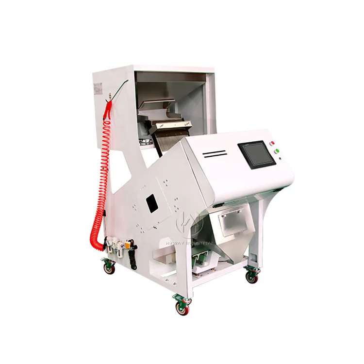 500-1500kg/h coffee beans rice garin color sorting copper aluminum pellets quartz stone ejector valves color sorter machine
