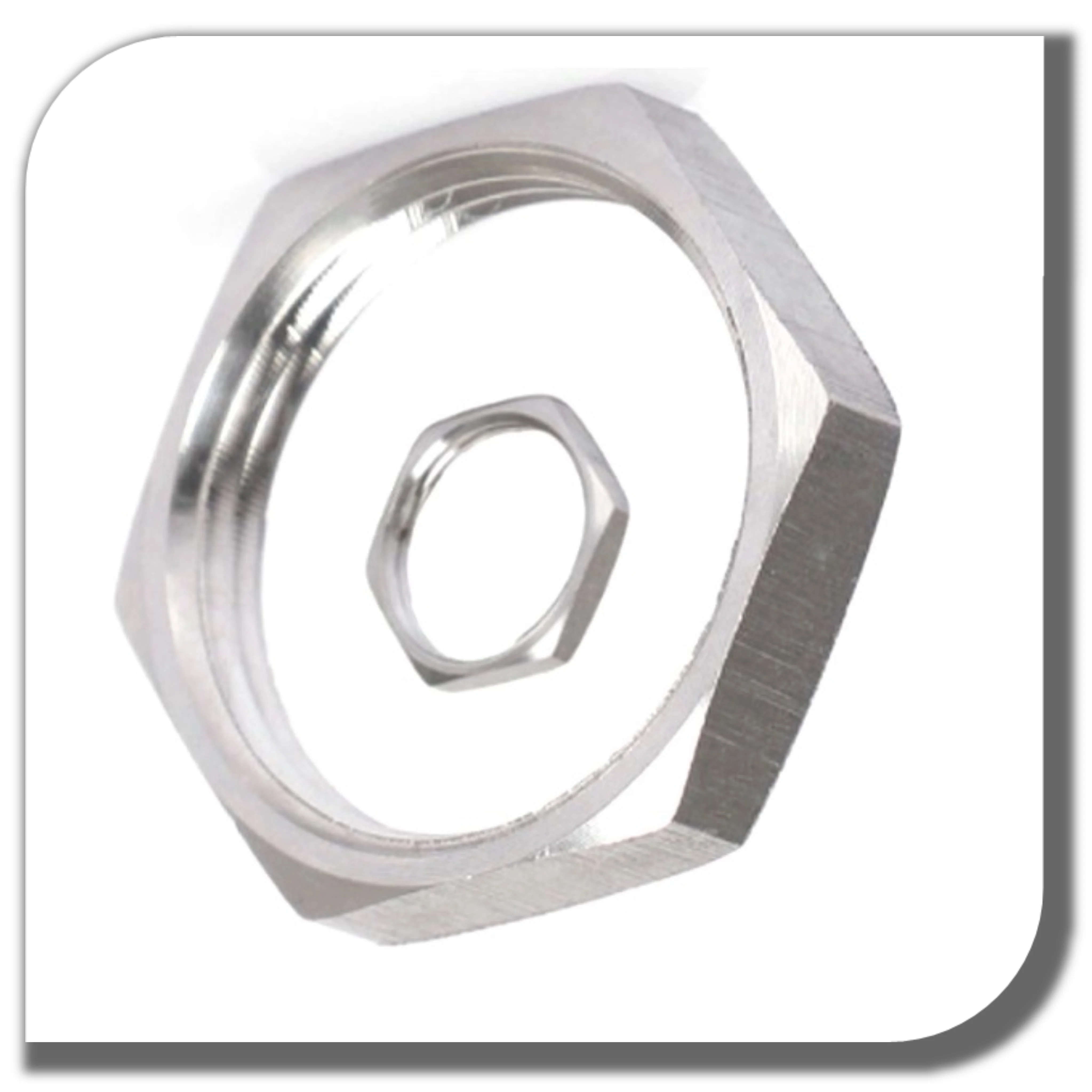 Stainless steel 304 hex nut Manufacturer Custom OEM brass Hex Thin Lock Nuts