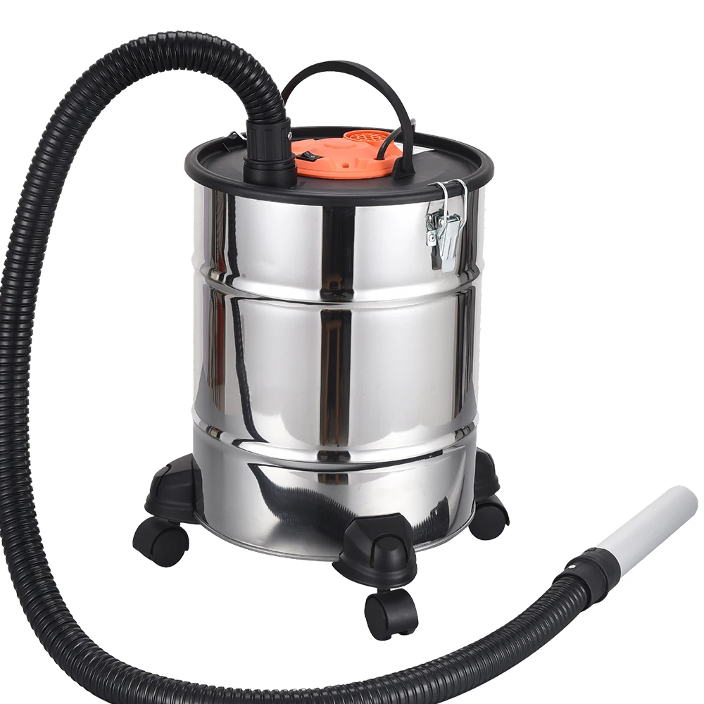 JIENUO 20L Fireplace Ash Vacuum Cleaner Wood Burner Vac Collector Dry Cleaning Equipment for Camping, BBQ, Outdoors JN019-20L