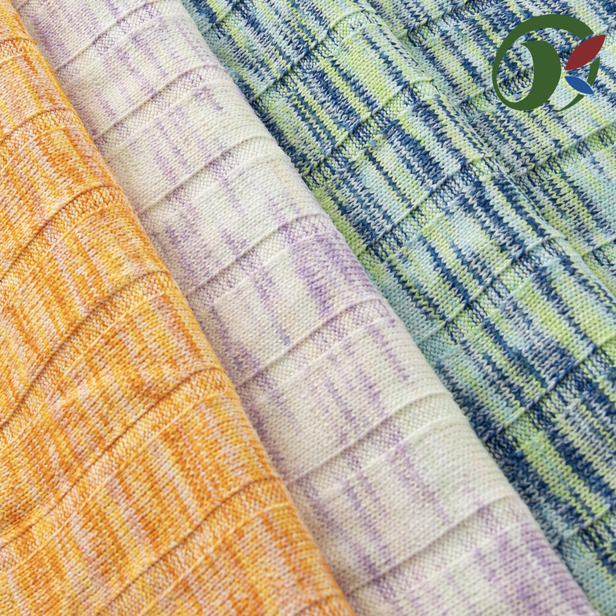 The new blended yarn polyester spandex knitted textile fabric is suitable for clothing styles and ready to wear clothing