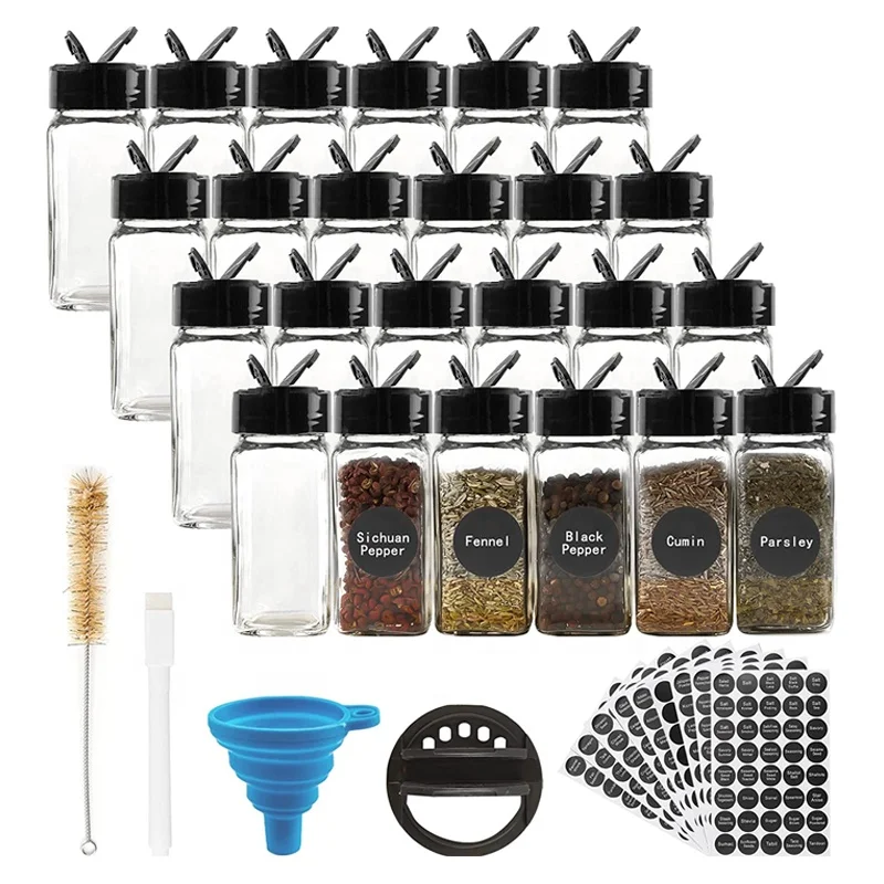 Лидер продаж 2022, пустые пластиковые бутылки для приправ, контейнеры для специй, шейкер, контейнер для порошка, банка для соли и перца с крышкой-бабочкой