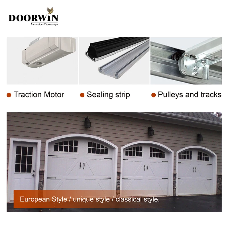 Residential villa waterproofing automatic customize garage door in doors