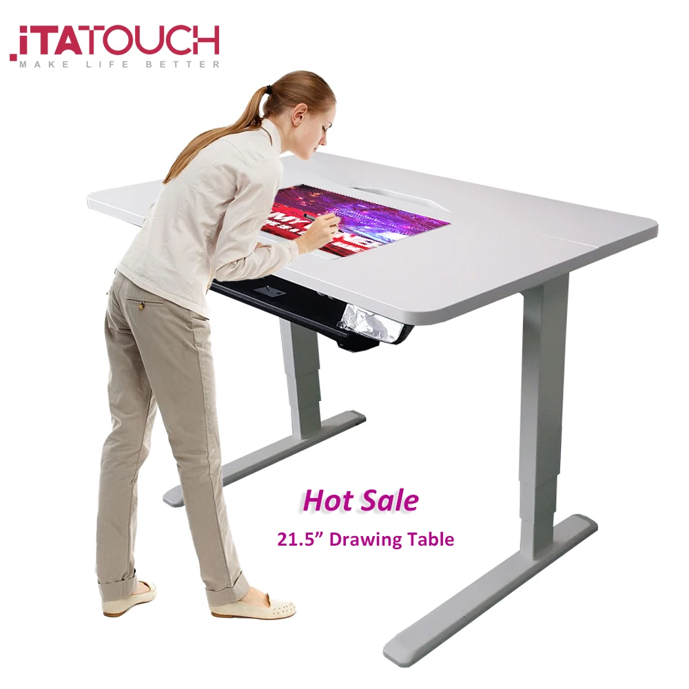 Customized 32inch Tiltable Lift Smart Tablet Podium Smart Platform OEM Multi-Functional Teacher Podium for Office Writing