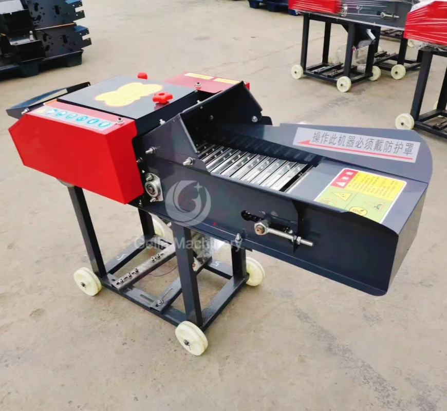 Electric farm diesel gasoline engine straw mini animal feed silage grass chopper cutting chaff machine