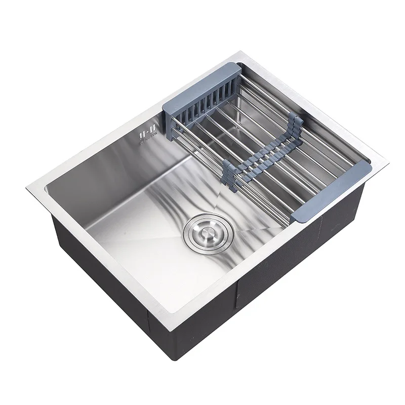 Handmade Modern Custom Single Bowl Kitchen Stainless Steel Sink with High Quality