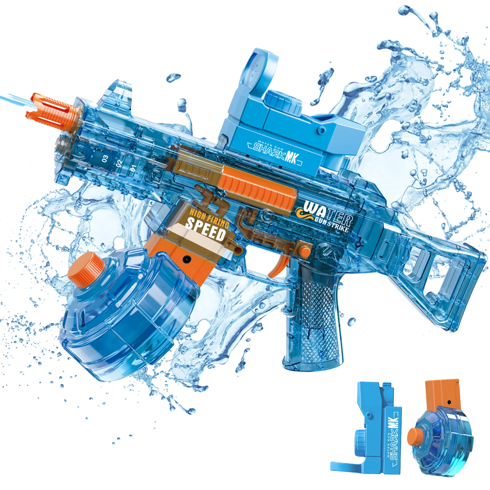 Shooting Play Game Powerful Squirt Gun Water Storage Electric Kids High Quality Funny Cheap UMP45 Water Gun Toy For Boys Girls