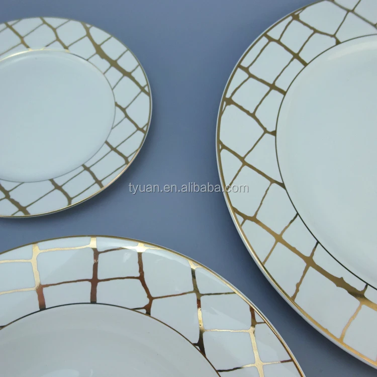 High quality popular design bone china arcopal dinnerware square italian dinner sets