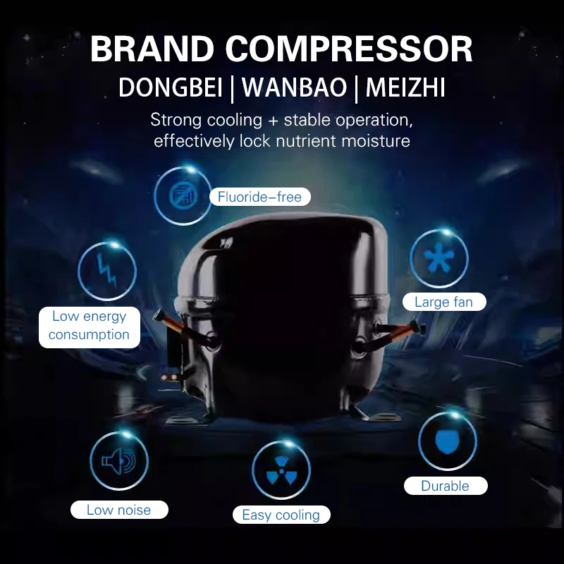 Customized New Brand Durable Materials Refrigeration Unit Catering Equipment Six Doors Mobile Refrigerated Freezer