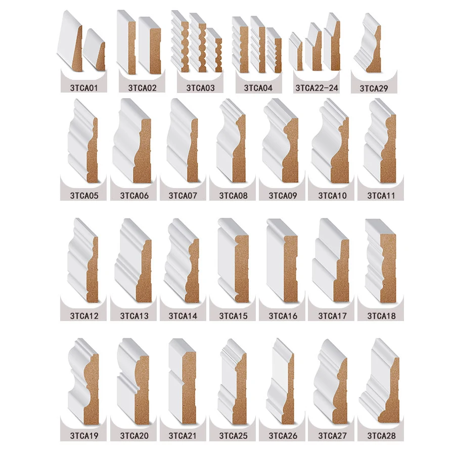 wall paneling house decorated ceiling design MDF tray crown moulding board frame panel service company