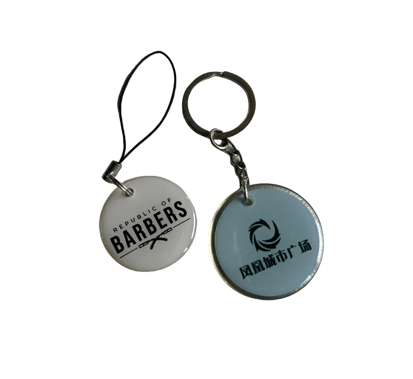 Custom Size Membership Rainbow Shiny Hologram Black Printing NFC215 213 Epoxy Tag With Sticker