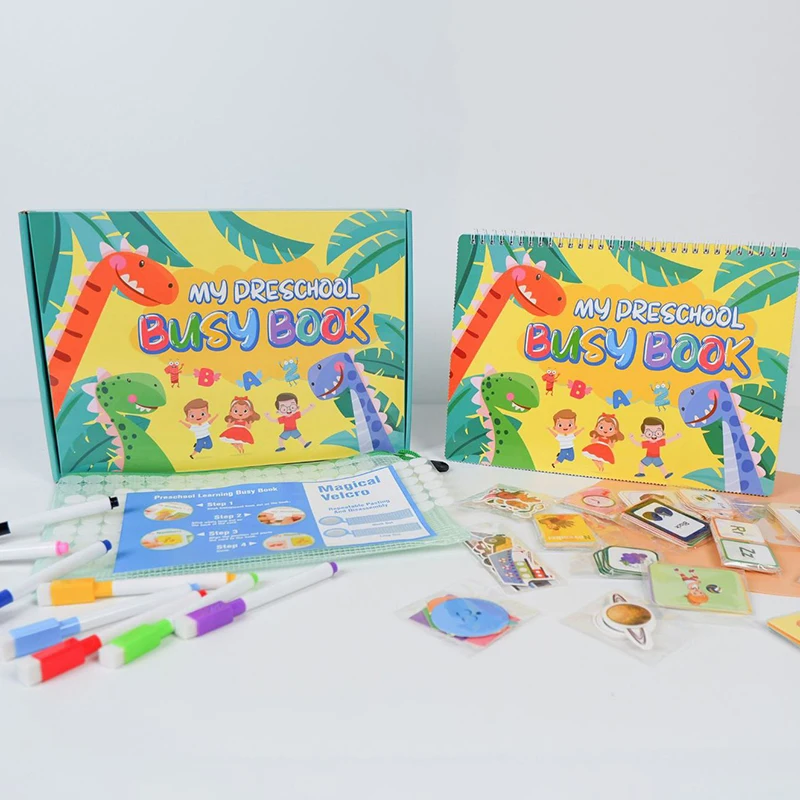 New Design Custom Printing Autism Sensory Educational Toy Activities Board Book Preschool Busy Book For Kids