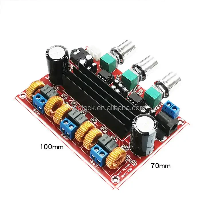 TPA3116D2 2*50W+100W 2.1 Channel Digital Power Amplifier Board DC12V-24V TPA3116d2 Subwoofer Digital Power Amplifier
