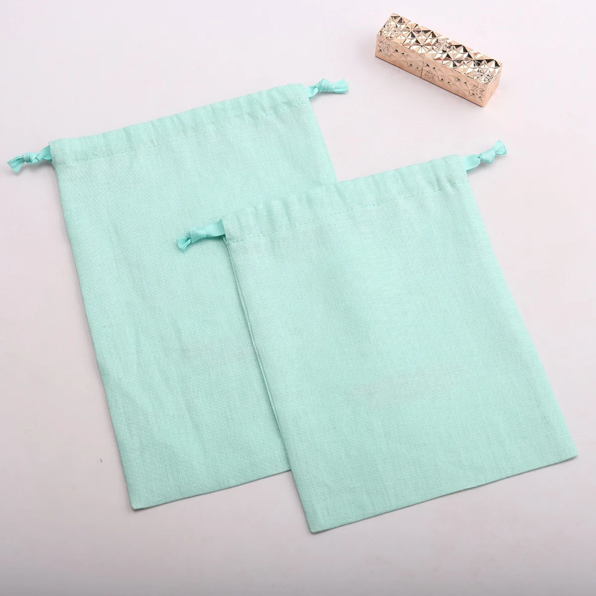 Eco-Friendly 100% Linen Drawstring Bag For Bread Food High Quality Wedding Party Favor Gift Packing Dust Cotton Pouch