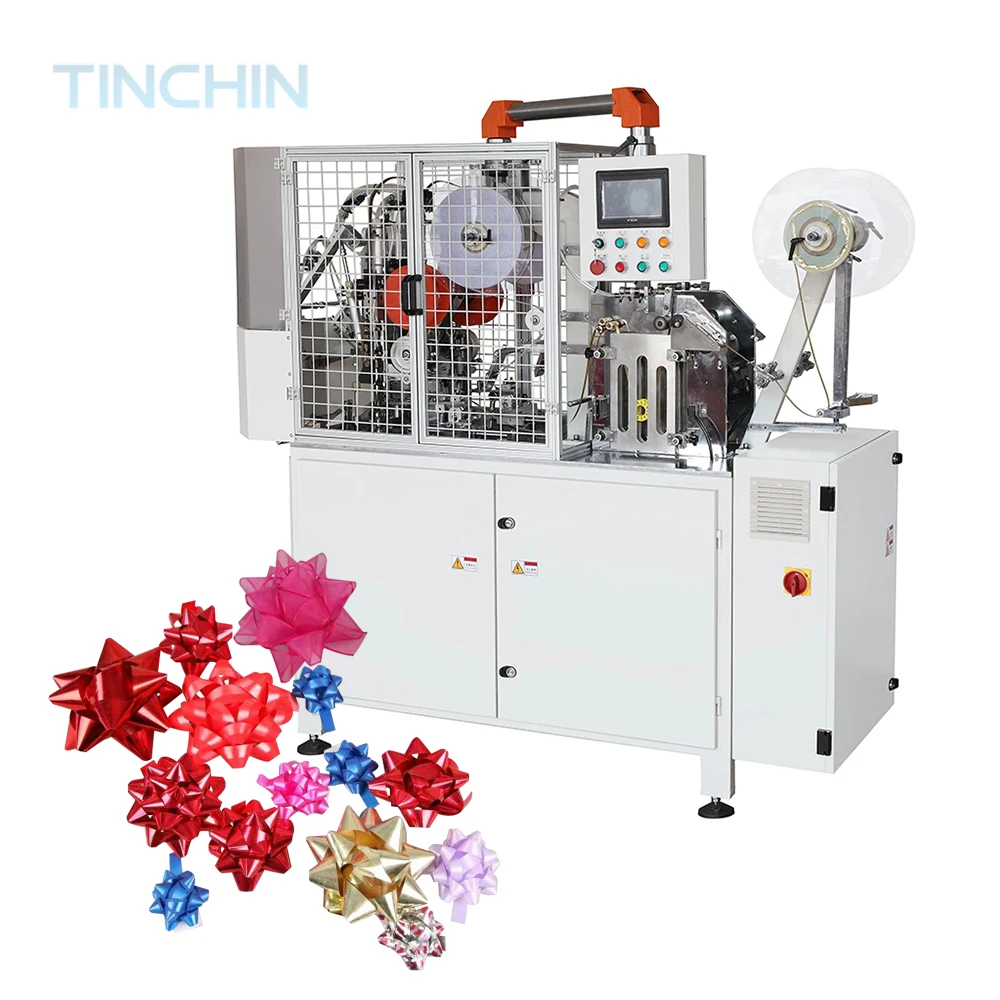 TCJ-XXH High Speed Star Bow Forming Machine Decoration Poly Curling Ribbon Jumbo Star Bow Making Machine
