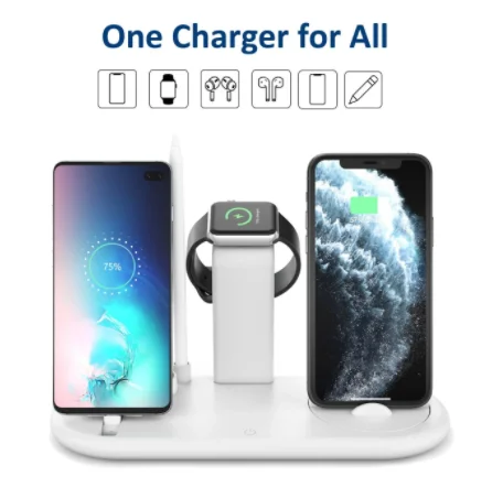  Gecen 7 in 1 multiple Function Fast Wireless Charging Dock With Lamp For cell