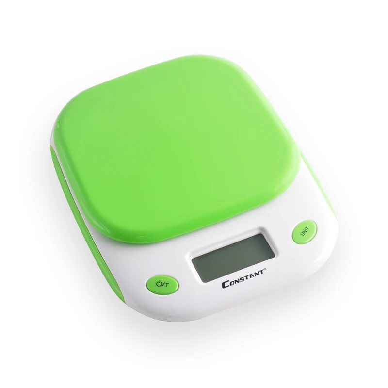 Constant-59B 5kg/1g High precision Mini Digital colorful design ABS plastic plate Electronic Kitchen Scale