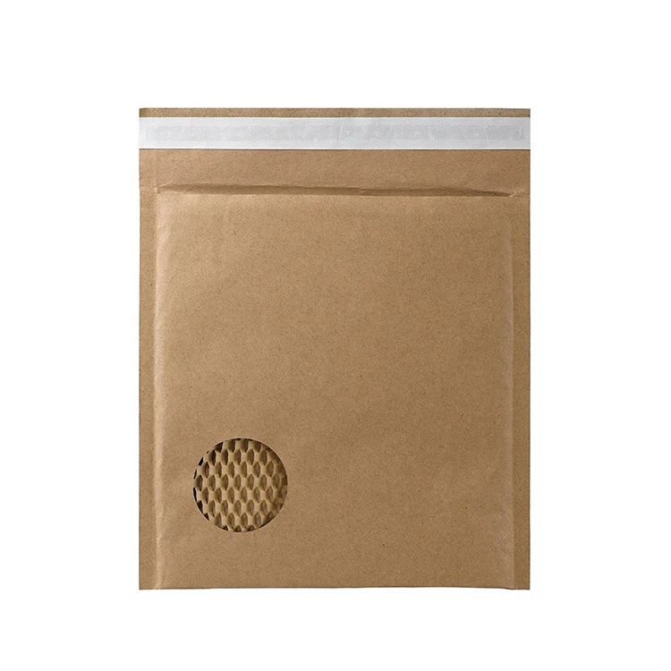 Honeycomb Cushion Courier Mailer Shipping Mailing Bags Eco Friendly Compostable Corrugated Kraft Paper Padded Bubble Envelopes