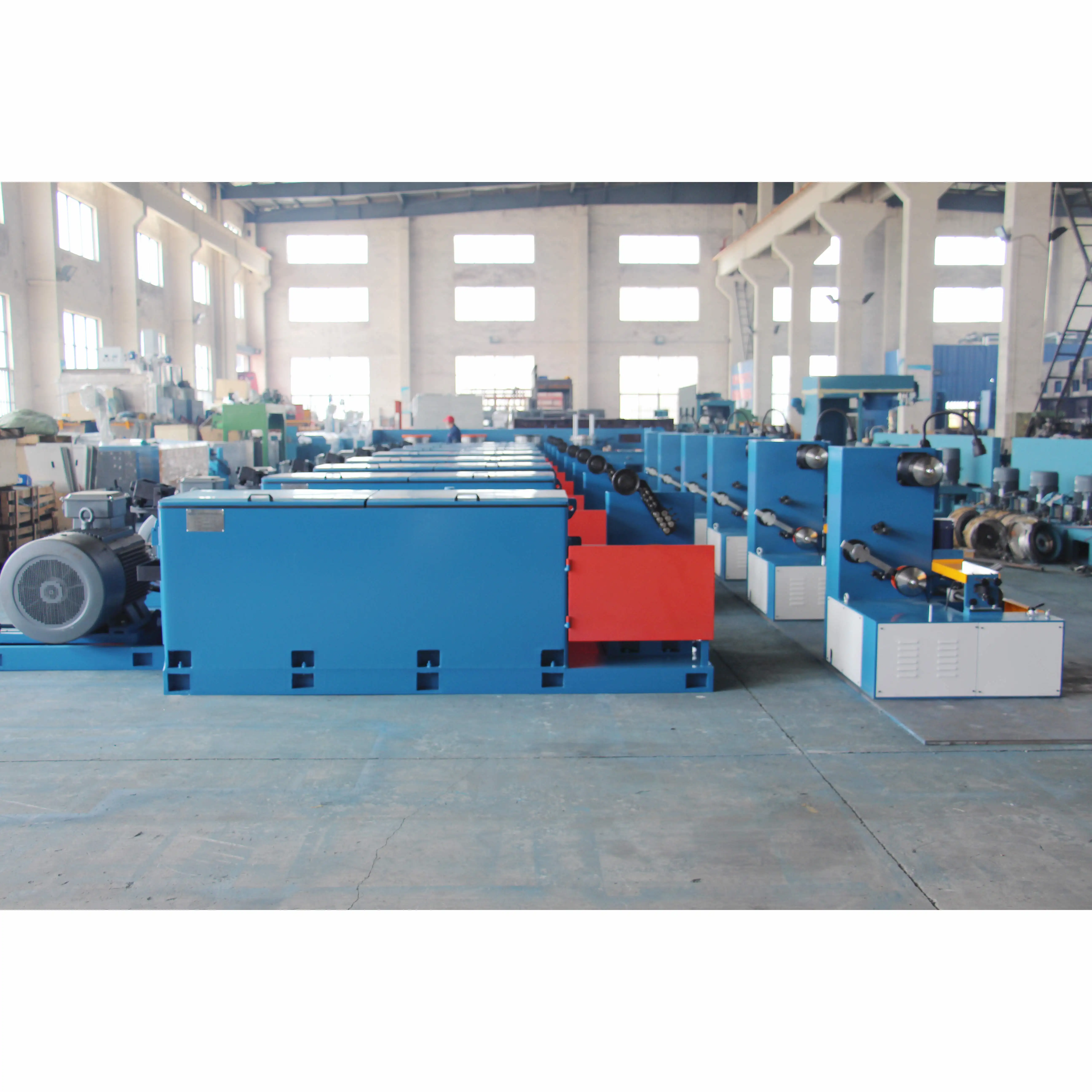 Automatic Cnc Control Line Continuous Plc+Touch Screen Fine Drawing Straight Wire Drawing Machine