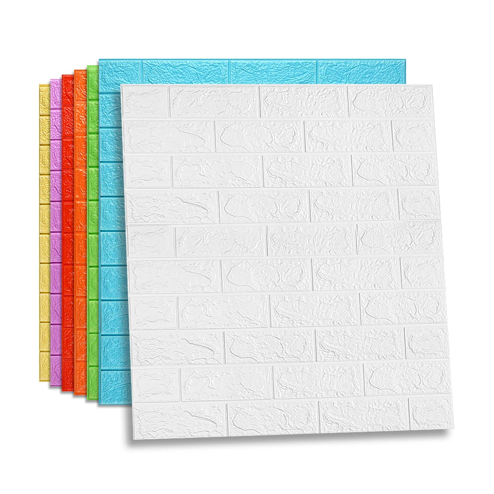  Brick Wall Sticker for Interior Children Bedroom Decoration home & hotel 3D Foam