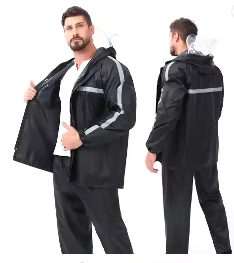 Waterproof Outdoor Raincoat For Adult Travel Tours And Motorcycle Rain Suit