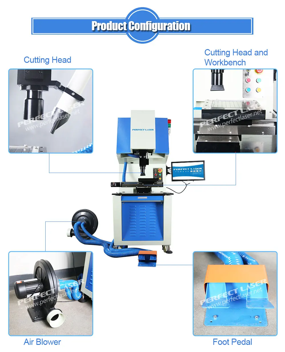 Perfect Laser - Solar Cell Silicon Wafer Cutting Raycus 20W Optical Fiber Laser Scribing Machines Price
