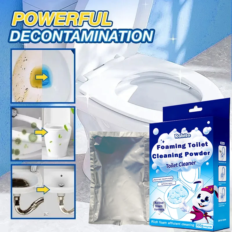 Wc Cleaner Strong Urine Alkali Aissolving Detergent Toilet Pipe Dirt Yellow Stain To Descaling Foaming Toilet Cleaning Powder