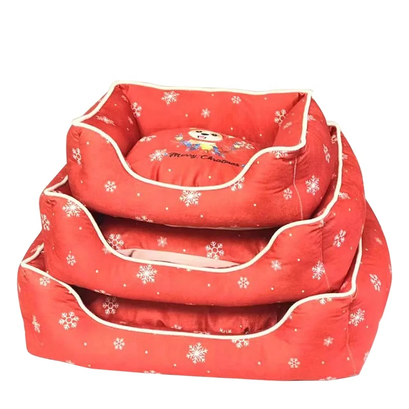 Factory Wholesale Warm Plush Pet Cushion Soft Dogs And Cats Pet Bed