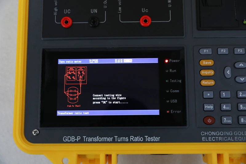 HVHIPOT IEC Standards Automatic Transformer Turns Ratio Test Set TTR GDB-P Tester