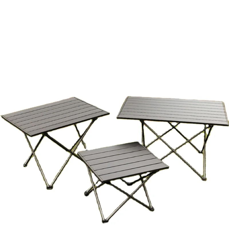 Modern Kids Outdoor Picnic Heights Checkers Adjustable Picnic Folding Canvas Camping Fishing Table With Storage Bag