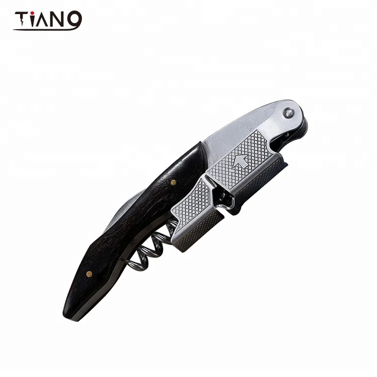 Popular Design Wine Bottle Opener Personalised Metal Screw Wine Opener Easy Grip