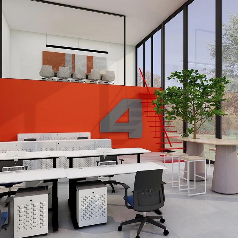 Gaming Smart Dual Motor Sit And Stand Up Office Furniture Desk Workstation 4 Leg Frame Height Adjustable Electric Standing Desk