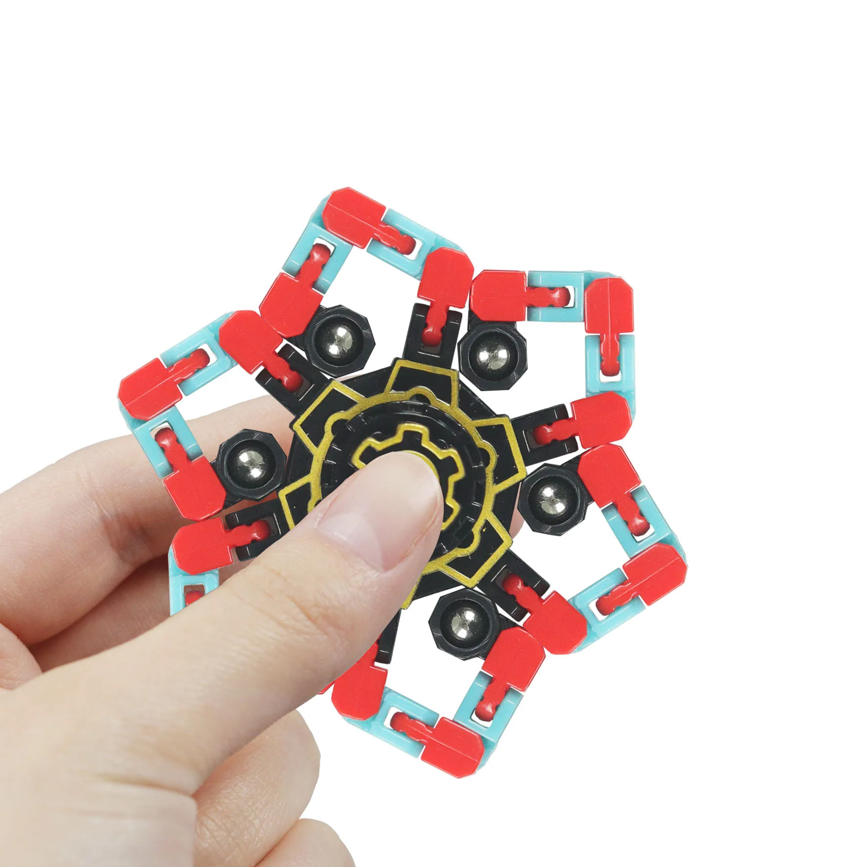 Kids Other Educational Toys Transformable Mechanical Fingertip Gyro Spinner Deformed Fidget Finger Chain Robot Toy Spinners